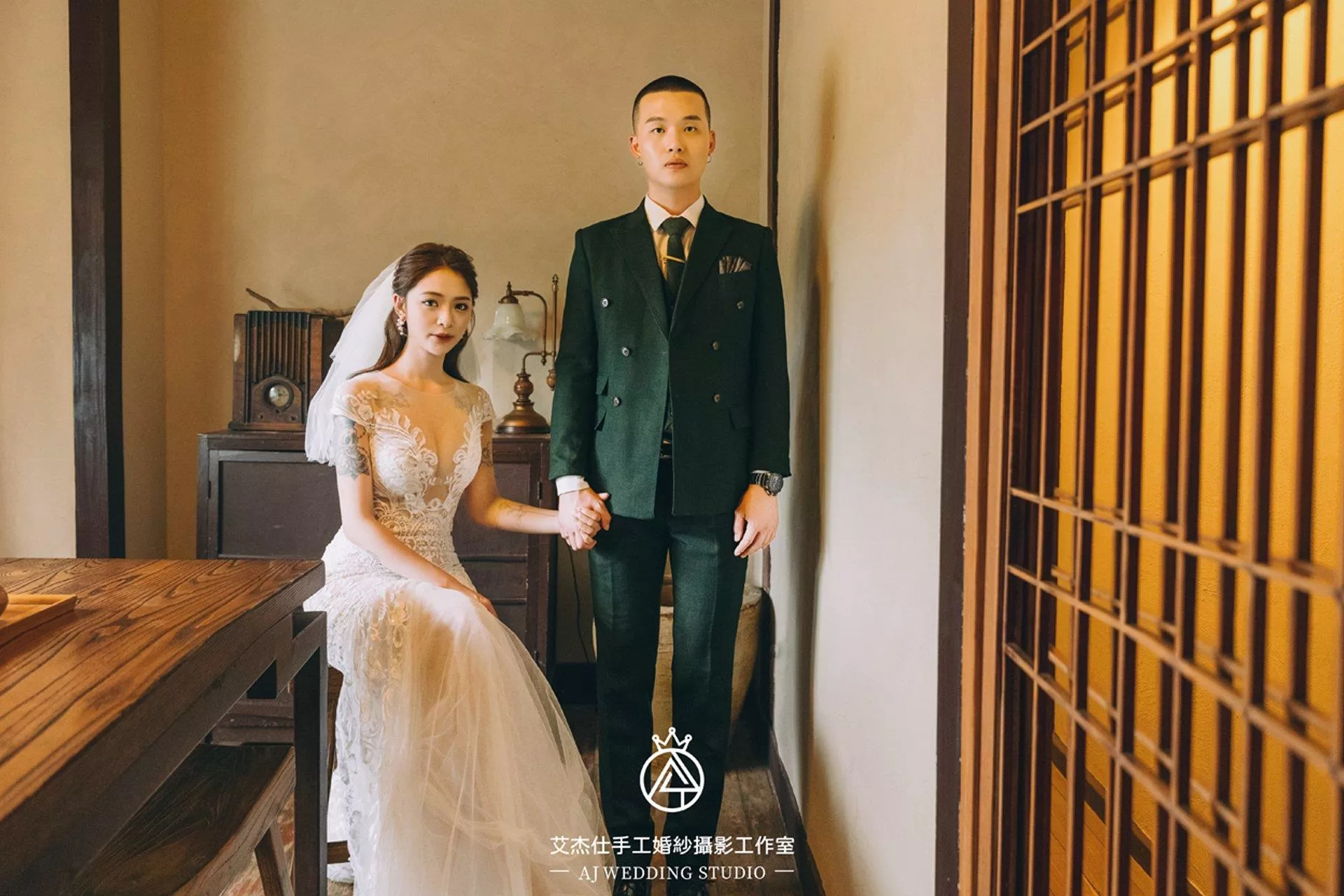 桃園中壢婚紗攝影推薦-婚紗攝影作品-AJWedding艾杰仕婚紗攝影(12)奧黛麗赫本-復古風格-懷舊風格-婚紗攝影新人作品｜奧黛麗赫本｜復古｜婚紗作品